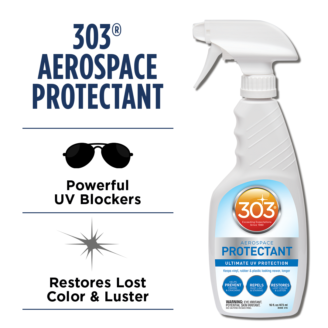 303 Automotive Aerospace UV Protectant Spray - 16 Fl Oz Trigger Spray - Cleaner & Protector (1 Pack)