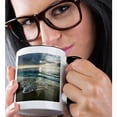 thumbnail image 2 of 3drose, Usa, California, La Jolla. Sunset with Dramatic Clouds at the Beach., 15oz Two-tone Black Mug, 2 of 6