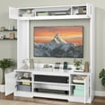 thumbnail image 3 of Craftian Wall Unit TV Stand with Storage for TVs up to 65", Large Modern Entertainment Center, White, 3 of 10