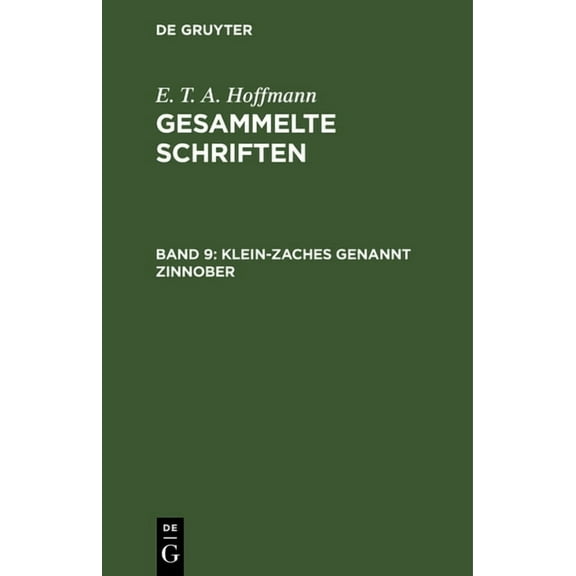Klein-Zaches Genannt Zinnober, (Hardcover)