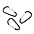 thumbnail image 6 of BETOR 50/100 pcs Silver / Black Aluminum Carabiner Spring Belt Clip Key Chain, 100pcs Black, 6 of 8