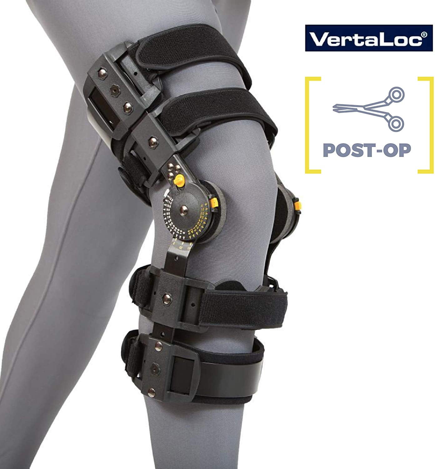 VertaLoc MAX OA Hinged Left Knee Brace Fully Adjustable Heavy Duty For