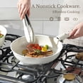 thumbnail image 3 of Cookware Set Cream White 19 Piece Nonstick Detachable Handle, 3 of 9