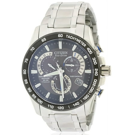 Citizen Men's Eco-Drive Titanium Perpetual Atomic Watch AT4010-50E