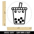 thumbnail image 2 of Kawaii Cute Boba Bubble Milk Tea Face Rubber Stamp for Scrapbooking Crafting Stamping - Medium 1 Inch, 2 of 7