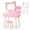 Pink Kitty, variant on Ktaxon Kids' Vanity Table and Stool Set, Lighted Makeup Dressing Set w/ Mirrors & Drawer, Pink