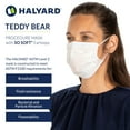HALYARD Children's Disposable Medical Face Mask, PleatStyle with Soft Earloops, Cute Teddy Bear