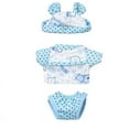 thumbnail image 3 of AlevRam 1 Set 12 Inch Baby Doll Clothes – Includes Hat, Top & Underwear – Soft Outfit for 12” Girl or Boy Dolls – Cute Rabbit or Frog Pattern, 3 of 3