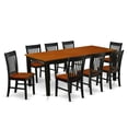thumbnail image 2 of East West Furniture Dining Room Set Black & Cherry, QUNO9-BCH-W, 2 of 5