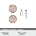 thumbnail image 6 of Amerock Accents 1-1/4 inch (32mm) Diameter Gold/Pink Cabinet Knob - 2 Pack, 6 of 7
