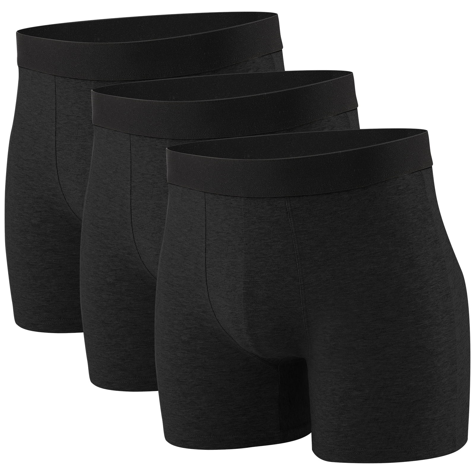 EALLCO Men's Underwear Boxer Briefs Cotton Stretch Comfortable