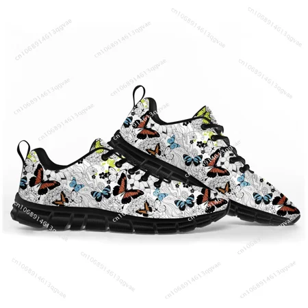 

Butterfly Prints Sports Shoes Mens Womens Teenager Kids Children Customized Sneakers Casual Tailor Made Shoe High Quality Couple