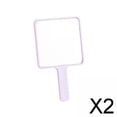 thumbnail image 1 of 2 Espejos de Mano , Espejo de Tocador, Espejo de Afeitar, Portátil, de Una Cara, Pequeño Espejo de Maquillaje, Espejo de Mano para Novia, 2 piezas, 1 of 8