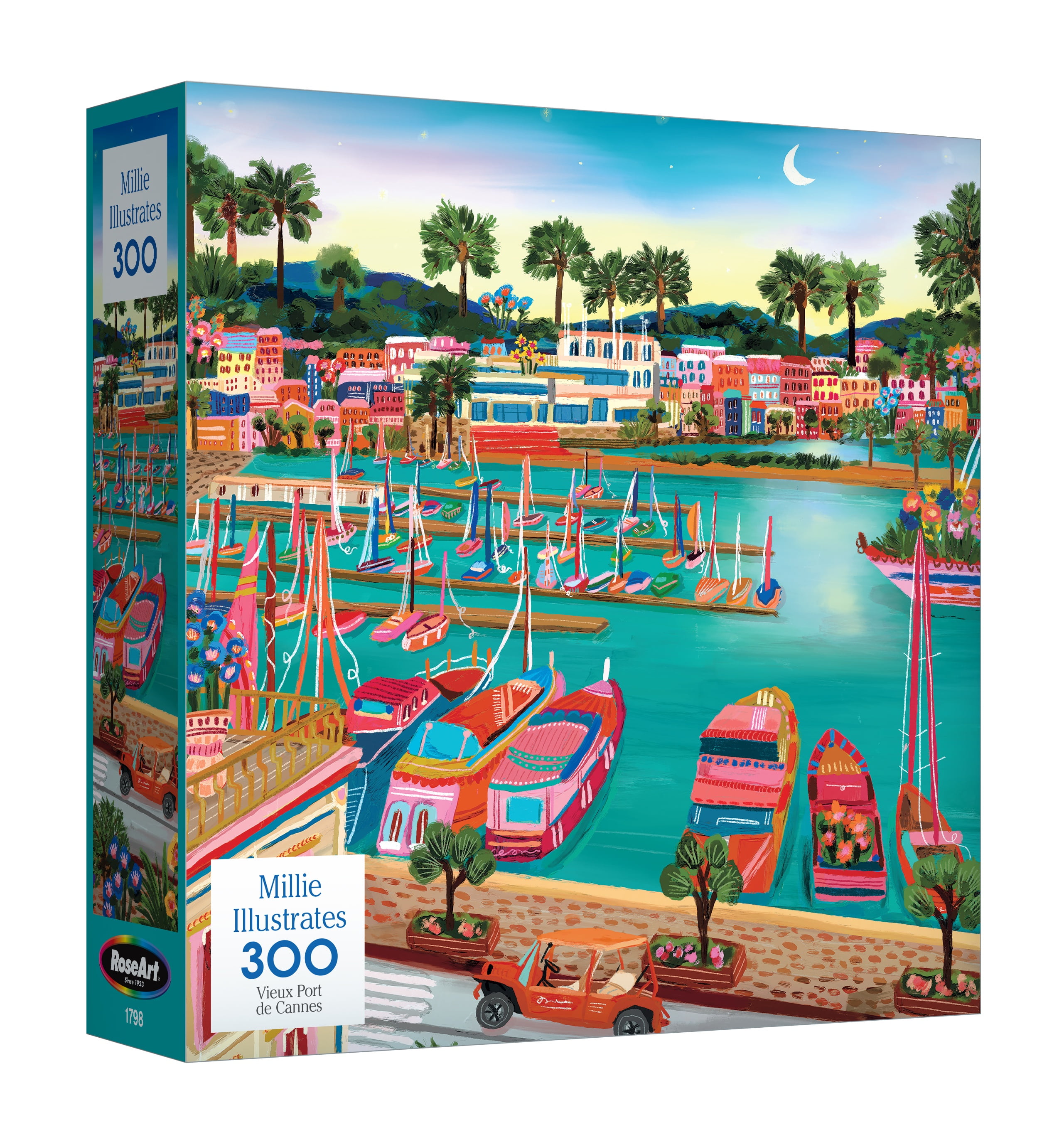 RoseArt Modern Illustrations 300-Piece Vieux Port de Cannes Adult Interlocking Puzzle
