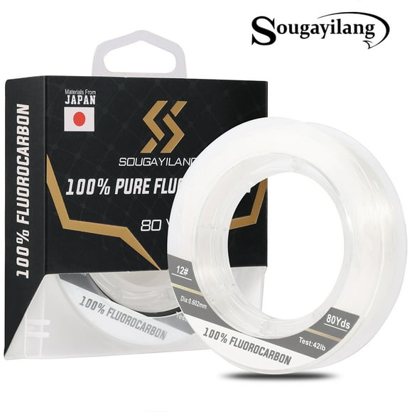 80yds Carbon Fluorocarbon Fishing Line trong concealment High Quality Super Power Fishing line For Outdoors Fishing 0.14mm 3lb 1.36kg