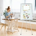 thumbnail image 6 of Zxareky Tripod Writing Board with Paper Clamp And Pen Storage Rack, Single-sided Foldable Magnetic Whiteboard, 6 of 9