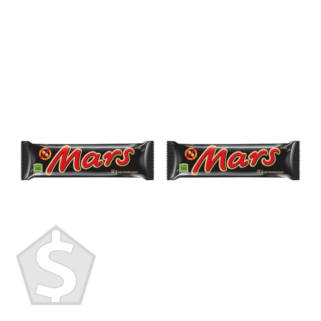 Mars Barres de Chocolat Caramel, 48 X 52 g - Lot de 2