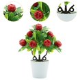 thumbnail image 6 of CoudarTitie Artificial Potted Plants Florals Decor Desktop Decoration Decorative Fake Potted Apple, 6 of 9