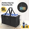 thumbnail image 2 of BALEINE Extra Large Utility Tote Bag for Pool Beach Laundry Storage, Black 2 pack, 2 of 6