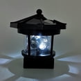 thumbnail image 4 of tredstone Solar Lighthouse Rotating Lamp LED Solar Light Garden Yard Lawn Decor Black, 4 of 7