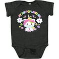 thumbnail image 3 of Inktastic My Pop Pop Loves Me with Cute Rainbow Unicorn Boys or Girls Baby Bodysuit, 3 of 5