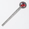 thumbnail image 2 of Coral Elegant Silver Lace-Edged Bookmark: Gift for Book Lovers and Readers, 2 of 5