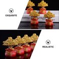 thumbnail image 4 of CIMAXIC birthday 1PC Fortune Tree Birthday Baking Cake Decor Delicate Car Adornment (Golden),3.15"X1.77"X1.77", 4 of 4