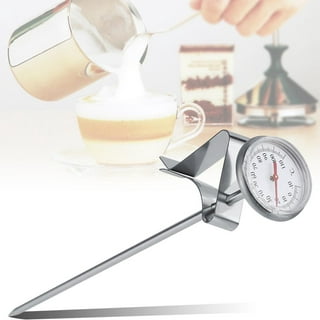 Milk Thermometer for Steaming Milk - Ideal Coffee Cheese Yogurt Making Thermometer with Clip and 165mm Probe Length