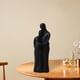 thumbnail image 3 of Figura de pareja familiar, estatua, decoración del hogar, artículos de arte, amor para la sala de estar decorativa Embarazo Negro, 3 of 8