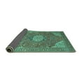 thumbnail image 2 of Ahgly Company Indoor Rectangle Medallion Turquoise Blue Traditional Area Rugs, 2' x 4', 2 of 4
