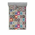 thumbnail image 2 of Moroccan Bedding Set with Sheet & Covers, Arrangement of Ceramic Mosaic Tiles and with Mathematical Geometric, Printed Bedroom Decor 2 Shams, 4 Sizes, Multicolor, by Ambesonne, 2 of 3