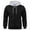 Black, variant on Men's Hoodie Sweatshirts Casual Hoodies Fashion Drawstring Hooded Tops Long Sleeve Full Zip Athletic with Pockets (L, Black)