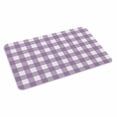 thumbnail image 4 of Purple Checkered Door Mat Indoor Outdoor, Farmhouse White Buffalo Plaid Non Slip Welcome Mat with Rubber Backing, Absorbent Fabric Front Door Mats Entryway Rug for Home Patio Entrance 20"x31.5", 4 of 9