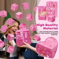 thumbnail image 3 of 16 Bounces Surprise Explosion Gift Box, Folding Bouncing Exploding Gift Box, Pop up Money Boxes for Cash Gift, Pop Open Gift Box for Birthday Valentine Women Men (Pink, I Love You), 3 of 7