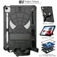 thumbnail image 2 of SaniMore Case for iPad Pro 11 2022/2021/2020/2018,iPad Air 5th/4th Generation/ipad 10.9" 2020, Screen Protector Shoulder Strap Hidden Bracket Pen Slot Heavy Duty Protective Shockproof Shell,Black, 2 of 6