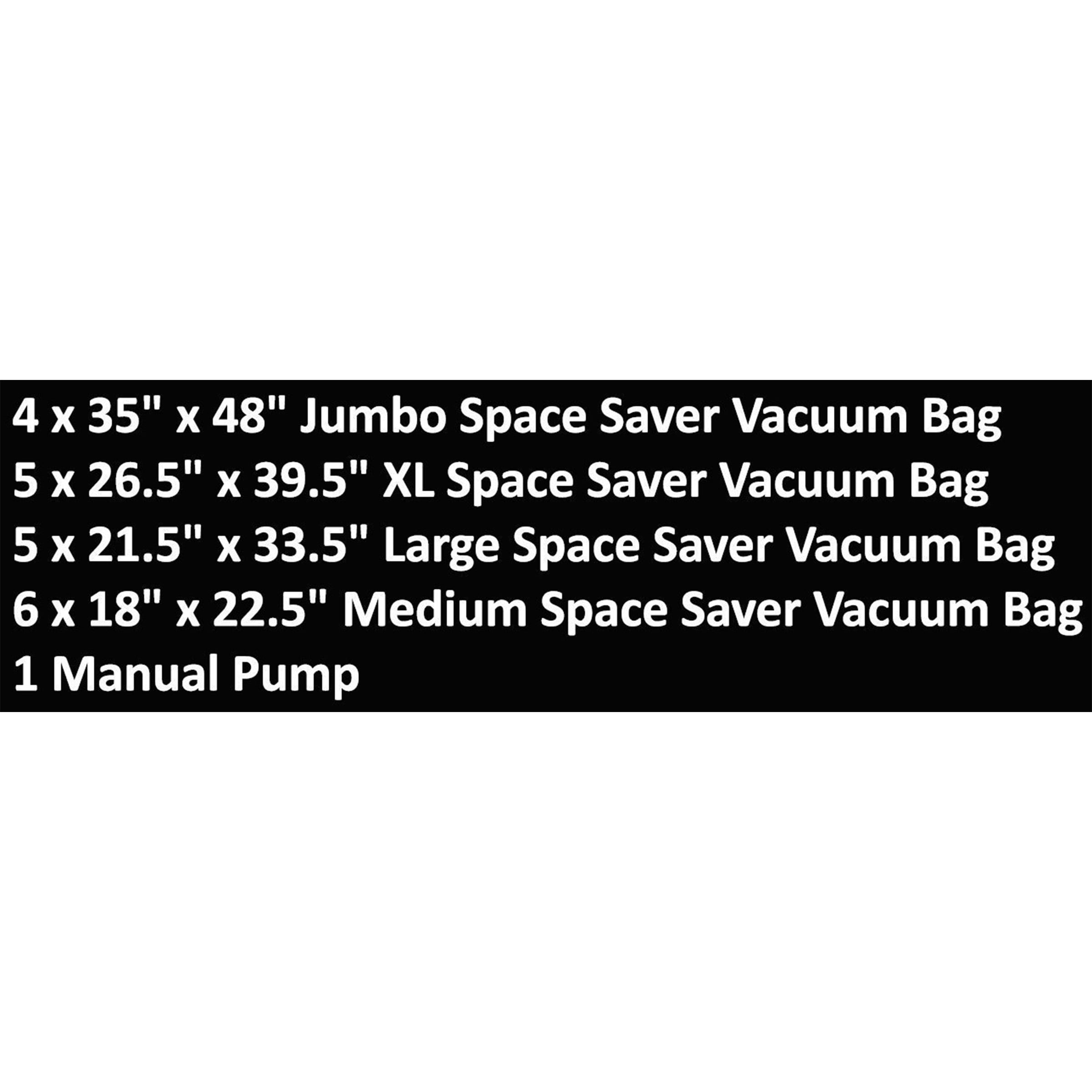Vacuum Storage Bag Space Saver Air Tight Compression Magic Seal