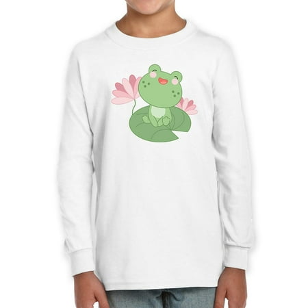 

Cute Frog On A Water Lily Leaf Long Sleeve Toddler -Image by Shutterstock 5 Toddler