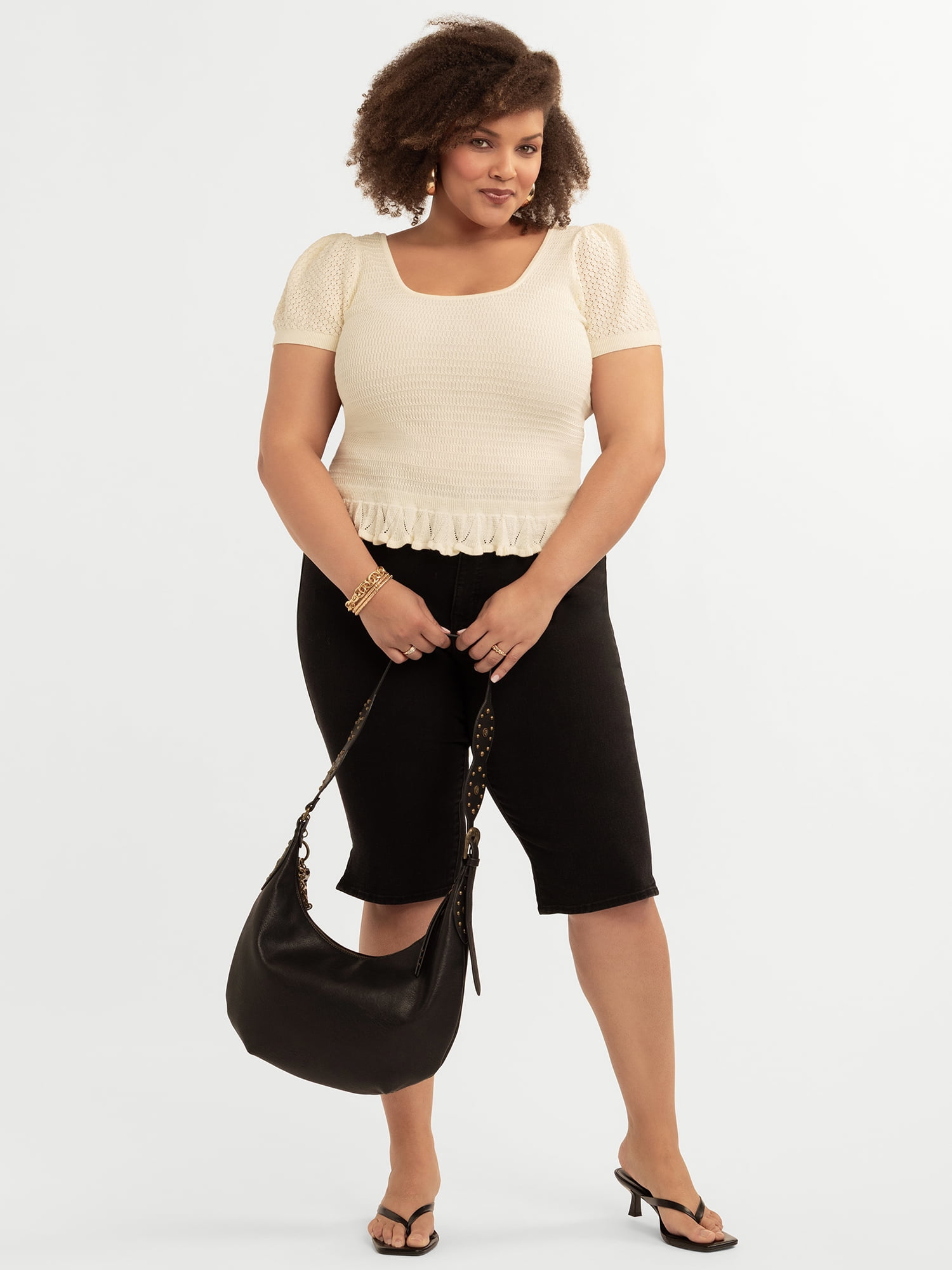 Jessica Simpson Women's Plus Ruthie Sweater Top, Sizes 0X-4X