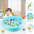 thumbnail image 4 of OUSITAID Jouets de Pêche pour Enfants 40 Pcs Jouets de Bain avec 2 Cannes à Pêche et 2 Filets de Pêche Extérieur Intérieur Carnaval Fête Table d'Eau Jouets de Pêche pour Tout-Petits 3-6 Ans, 4 of 8