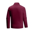thumbnail image 3 of SAATLERI Quarter Zip Pullover Men Cable Knitted Pullover Sweaters Textured Solid Colors Long Sleeve Sweater, 3 of 3