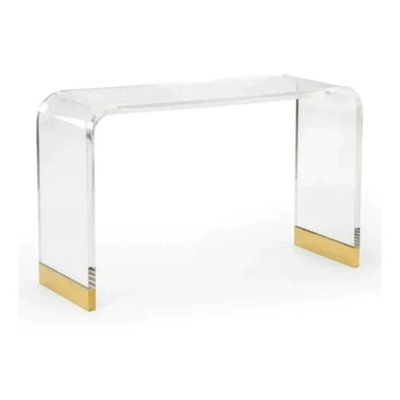 Acrylic Gold Console Table