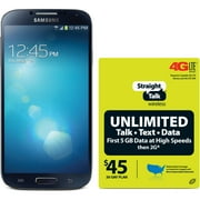 Straight Talk SAMSUNG Galaxy S4, 16GB Black - Refurbished Prepaid Smartphone