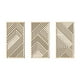 thumbnail image 1 of 3 piezas de arte de pared de madera 3D hueco de 3 paneles, adorno geométrico, decoración de pared, arte para Línea, 1 of 9