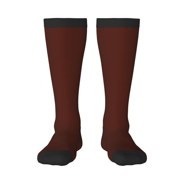 Fotbe Brown Calcetas Divertidas Estampadas para Hombre y Mujer, Calcetas de Algodón hasta la Rodilla para Caminar, Correr, Enfermería y Embarazo
