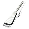 thumbnail image 2 of FHBVT Stainless Steel Fish Spatula Nonstick Slotted Turner Flexible Heat Resistant Kitchen Tool Soft Grip Handle Perfect for Flipping Eggs Pancakes Fish Burgers Cooking Baking Grill Holiday Decor, 2 of 5