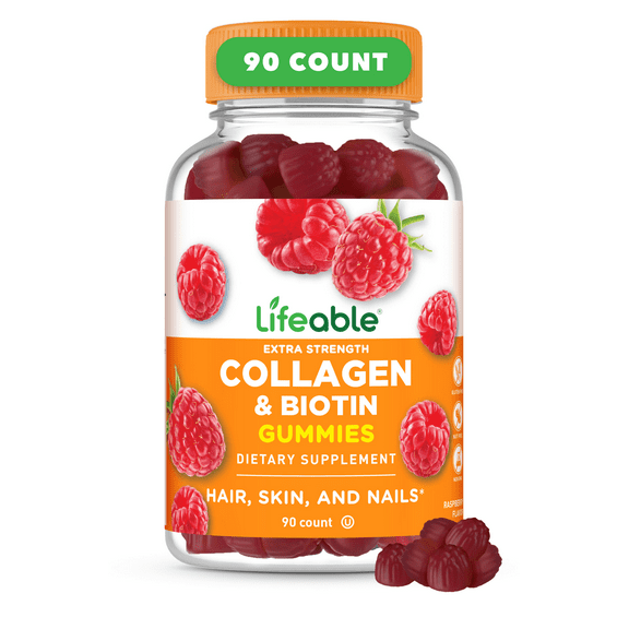 Lifeable Collagen and Biotin - 90 Gummies