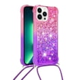 thumbnail image 2 of Funda para iPhone 13 PRO MAX Brillantina Líquida Divertida Reluciente y con Cristales en Movimiento Cuerpo Cruzado con Cordón Ajustable, 2 of 5