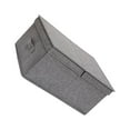 thumbnail image 2 of Caja de almacenamiento con asa lavable de gran capacidad, contenedores de tienda, cajas para el hogar de Color sólido, ropa interior para Almacenamiento y organización del hogar 50x40x29cm Gris Injueey HA077307-04, 2 of 6