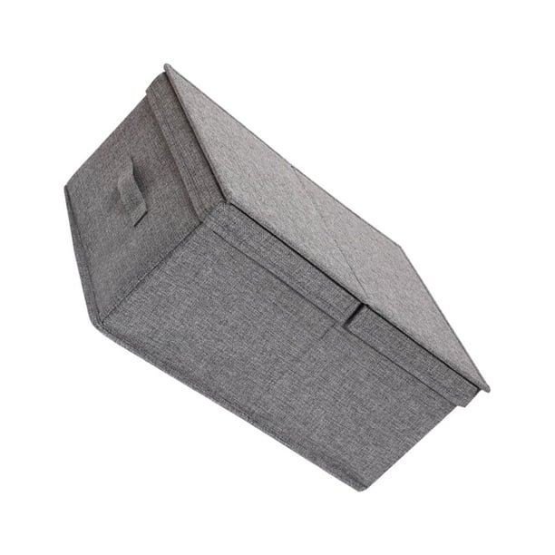 Caja de almacenamiento con asa plegable, contenedores para tienda, ahorro de espacio, cajas para el hogar, zapatos, juguetes, dormitorio, ropa, Almacenamiento y organización del hogar 50x40x29cm Gris Advancent HA077307-04
