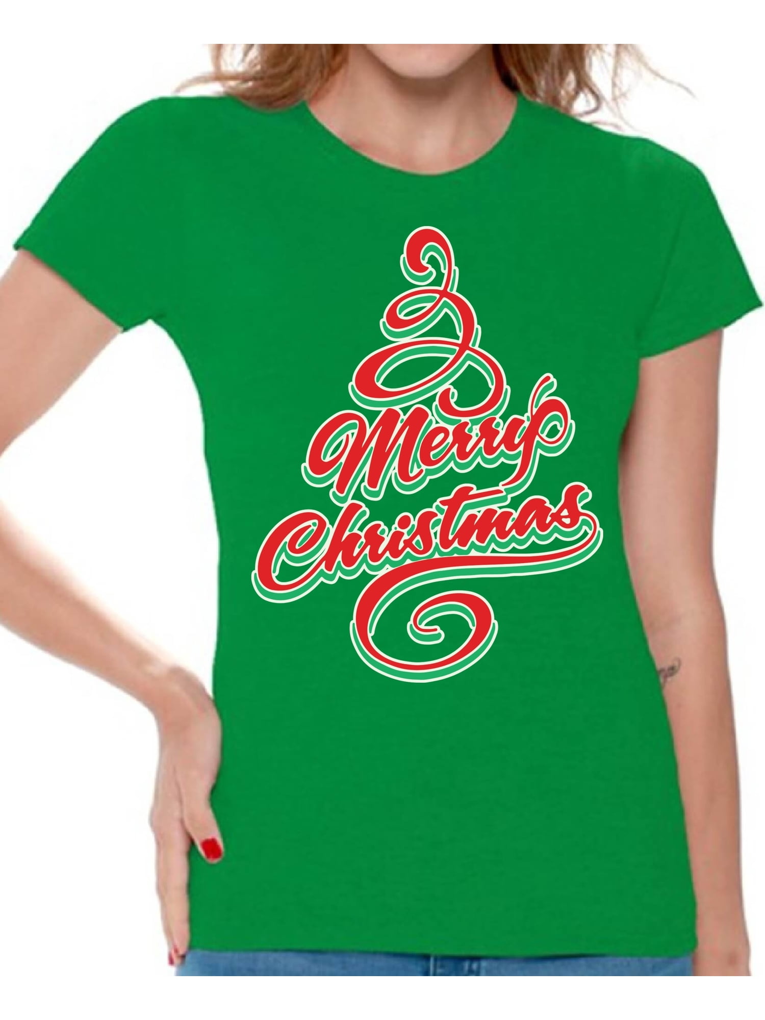Awkward Styles Merry Christmas T Shirt Christmas Shirts for Women